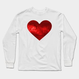 Red Electric Love Heart Long Sleeve T-Shirt